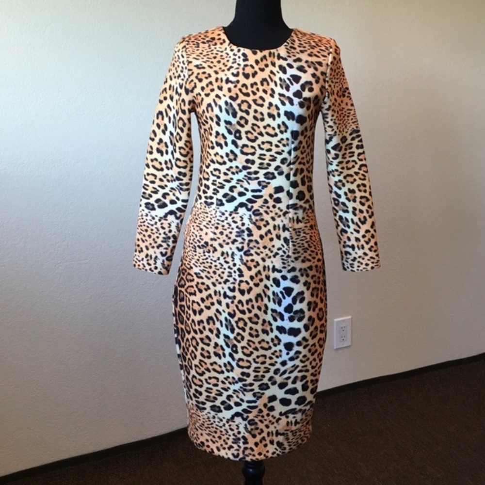 Clove leopard print dress 2 spandex